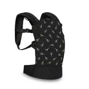 Marsupiu ergonomic Lorelli Wally, bumbac, Black Floral imagine