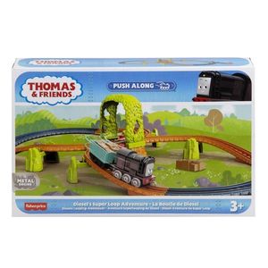 Set de joaca locomotiva din metal cu sine, Thomas imagine