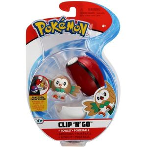 Figurina in bila Clip N Go Pokemon S2 - Rowlet, Poke Ball (95066) imagine