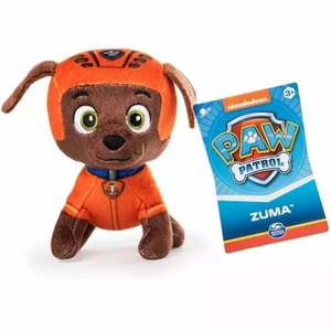 Mini jucarie de plus, Paw Patrol, Zuma, 13 cm, 20121064 imagine