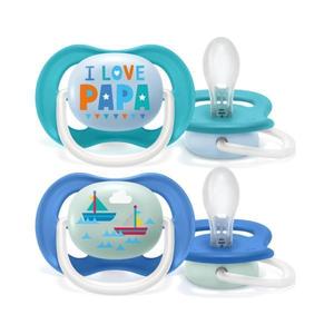 Set de 2 suzete Ultra Air Baieti 6-18luni, Philips Avent imagine