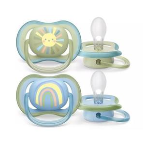 Set de 2 suzete Air Verde/Bleu 0-6 luni, Philips Avent imagine