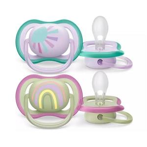 Set de 2 suzete Air Verde/Mov 0-6 luni, Philips Avent imagine