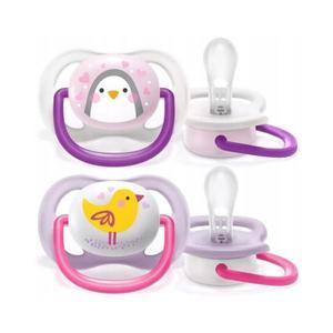 Set de 2 suzete Soother Ultra Air Mix 0-6 luni, Philips Avent imagine