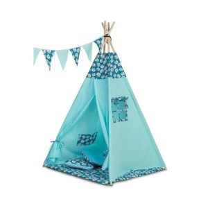 Cort de joaca pentru copii Tipi Tent Verde Menta, Toys by Caretero imagine