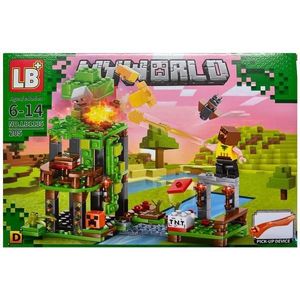 Set de constructie LB Minecraft My World 4 in 1, 205 piese tip lego imagine