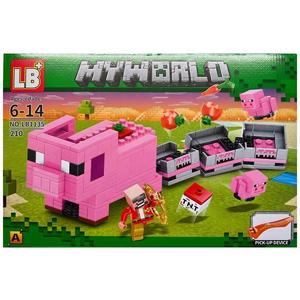 Set de constructie LB Minecraft My World 4 in 1, 210 piese tip lego imagine