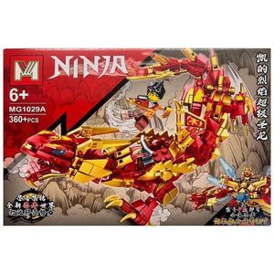 Set de constructie MG Ninjago 4 in 1, Dragonul Rosu, 360 piese tip lego imagine