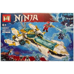 Set de constructie MG Ninjago - Nava de lupta subacvatica, 607 piese tip lego imagine