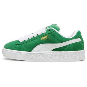 Pantofi sport copii Puma Junior Suede Xl 39657712, 38, Verde imagine