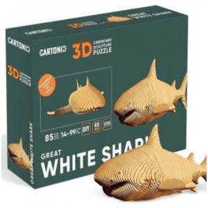 Puzzle 3D - White Shark | Cartonic imagine