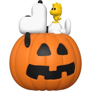 Figurina - Pop! Deluxe Peanuts: Snoopy & Woodstock (with Pumpkin) | Funko imagine