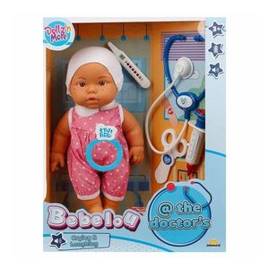 Papusa bebelus, Dollz n More, Bebelou la doctor, 35 cm, roz imagine