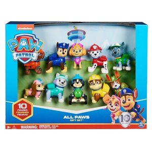 Set 10 mini figurine Aniversare, Paw Patrol, 20139040 imagine