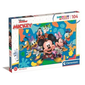 Puzzle Clementoni Disney Mickey Mouse si prietenii sai, 104 piese imagine