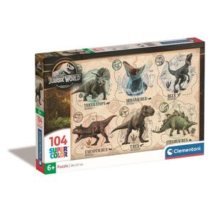 Puzzle Clementoni Jurassic World, 104 piese imagine