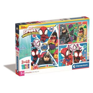 Puzzle Clementoni Spidey si prietenii sai fantastici, 3 x 48 piese imagine