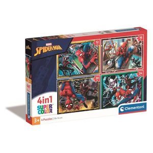 Puzzle 4 in 1 Clementoni Spiderman, 12-16-20-24 piese imagine