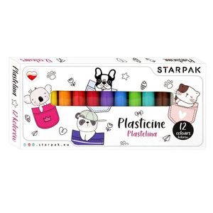 Set plastilina Starpak, Minisy, 12 culori imagine