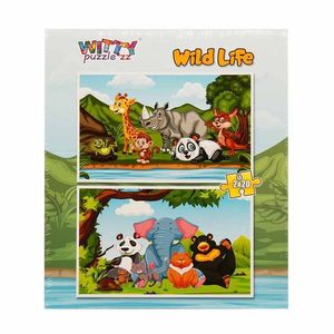 Puzzle Witty Puzzlezz, Viata in padure, 2 x 20 piese imagine