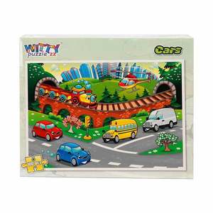 Puzzle Witty Puzzlezz, Masini, 100 piese imagine