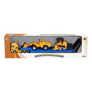 Set transportator cu vehicule de constructie, Maxx Wheels, Buldozer si Tractor imagine