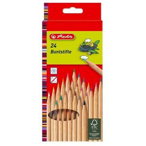 Set 24 creioane color natur hexagonale, Herlitz imagine