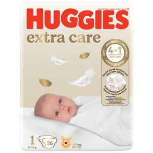 Scutece Huggies Extra Care Convi, Nr 1, 2-5 kg, 26 buc imagine