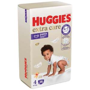 Scutece Chilotel Huggies, Extra Care Pants Mega, Marimea 4, 9-14 kg, 38 buc imagine