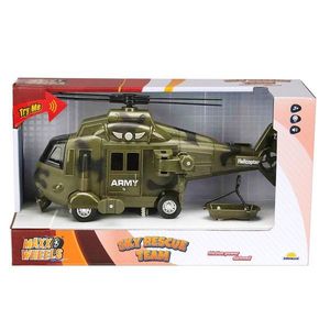 Elicopter de armata cu lumini si sunete, Maxx Wheels, 1: 16, Verde imagine