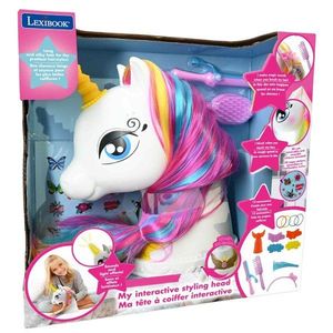 Jucarie interactiva, Lexibook, Styling Head Unicorn cu accesorii imagine