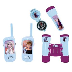 Set Walkie Talkies, binoclu si busola, Lexibook, raza de transmisie 120 m, Frozen imagine