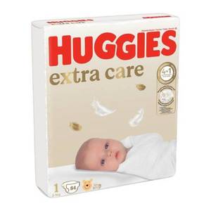 Scutece Huggies, Extra Care, Nr 1, 2-5 kg, 84 buc imagine