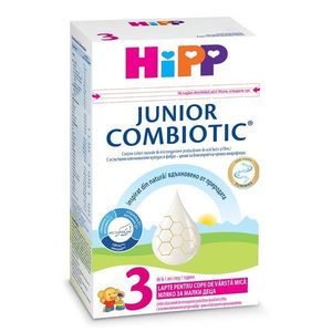 Lapte praf de crestere Junior Combiotic Hipp 3, 500 g, 1 an+ imagine