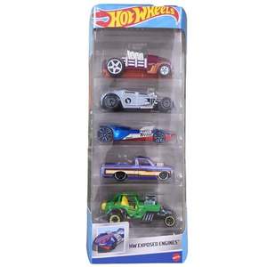 Set masinute Hot Wheels, HW Exposed Engines, HLY79, 1: 64 (5 modele) imagine