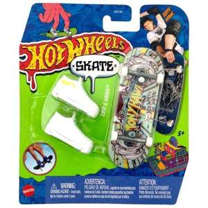 Set mini placa skateboard cu pantofi, Hot Wheels, HNG39 imagine