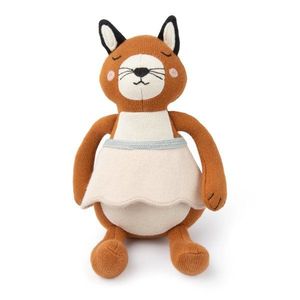 Jucarie de plus din bumbac organic, Picca Loulou, Veverita Susan cu sort, 20 cm imagine