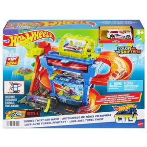 Spalatorie auto cu circuit si tunel, Hot Wheels, HTN80 imagine