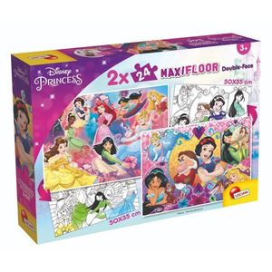 Puzzle de podea 2 in 1 Lisciani Disney Princess, Maxi, 2 x 24 piese imagine