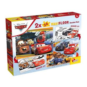 Puzzle de podea, Lisciani, Disney Cars, Maxi, 2 x 24 piese imagine