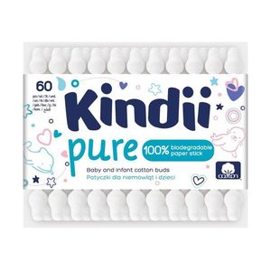 Betisoare de urechi, Kindii Pure Baby, 60 buc imagine