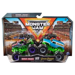 Set 2 masini, Monster Jam, Grave Digger Vs Grave Digger The Legend, 1: 64, 20144309 imagine