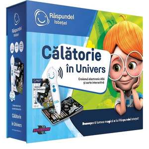 Carte interactiva si creion, Raspundel Istetel, Calatorie in Univers imagine