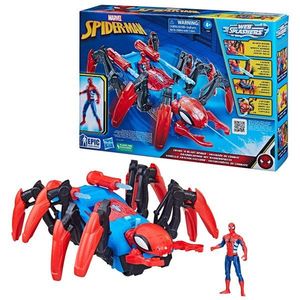 Figurina cu vehicul, Marvel Spider-Man, Crawl N Blast Spider, F7845 imagine