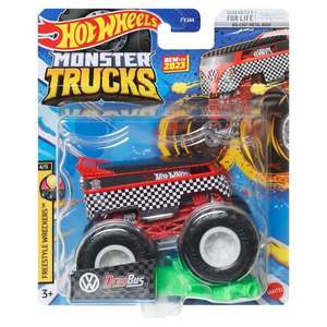 Masinuta Hot Wheels Monster Truck, Drag Bus, HLT12 imagine