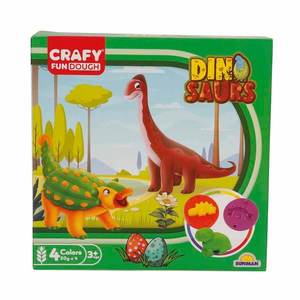 Set de modelare cu dinozauri, Crafy, 14 piese imagine