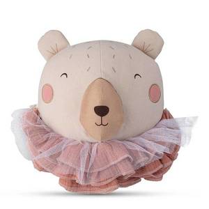 Decoratiune de perete, Ursul Beau cu guler, Bon Ton Toys, 32 cm imagine