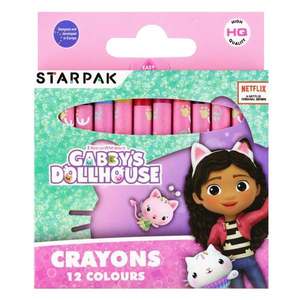 Creioane colorate cerate, Starpak, Gabbys Dollhouse, 12 buc imagine