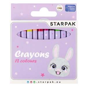 Creioane colorate cerate, Starpak, Rabbit, 12 buc imagine