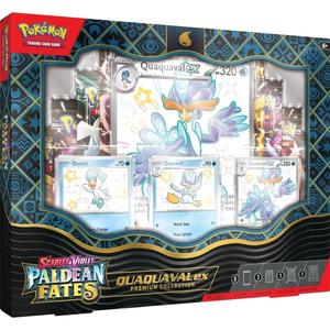 Set carti de joc, Pokemon TCG, Paldean Fates Premium Collection, Quaquaval Ex, SV4.5 imagine